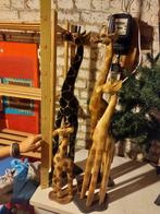 Lot de girafe en bois, Antiquités & Art, Art | Sculptures & Bois, Enlèvement