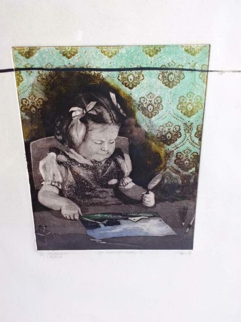 Veerle Rooms etsen, Antiek en Kunst, Kunst | Litho's en Zeefdrukken, Ophalen