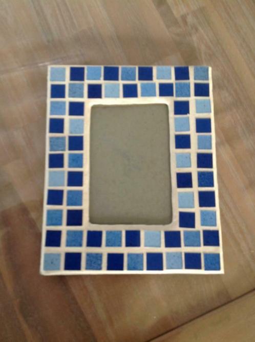 Cadre mosaïque bleu 16x20, Maison & Meubles, Accessoires pour la Maison | Cadres, Utilisé, Moins de 50 cm, Moins de 50 cm, Autres matériaux
