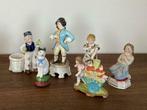 5 figurines en porcelaine, Antiquités & Art, Enlèvement ou Envoi