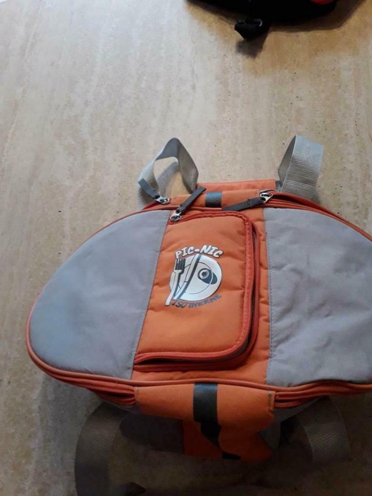 Isothermische Pick-Nick tas , grijs en oranje van 'La Redout, Hobby en Vrije tijd, Picknickmanden, Nieuw, Zonder inhoud, Ophalen of Verzenden