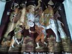 2 Thaise doeken stone rubbing, Antiek en Kunst, Kunst | Niet-Westerse kunst, Ophalen