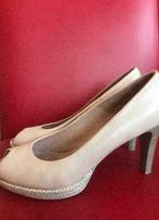 Pumps Hispanitas Mt 41 Nude Peeptoe, Beige, Ophalen of Verzenden, Zo goed als nieuw, Pumps