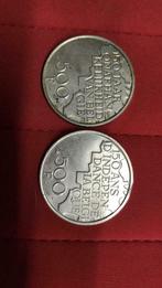 2 stukken van 500 BF, Postzegels en Munten, Ophalen of Verzenden, Verzilverd, Losse munt