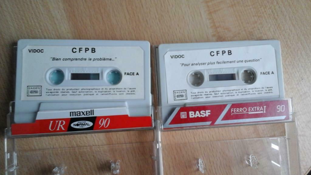 paire cassette "cours de philosophie"  coll. vidoc  France, Enlèvement ou Envoi, Musique de films et Bandes son, 2 à 25 cassettes audio