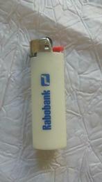 Briquet Aansteker BIC France 1980-90 white Rabobank, Gebruikt, Ophalen of Verzenden, Aansteker