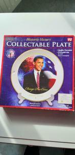 Sierbord Barak Obama met 22 karaat gouden rand. Nieuw., Enlèvement ou Envoi