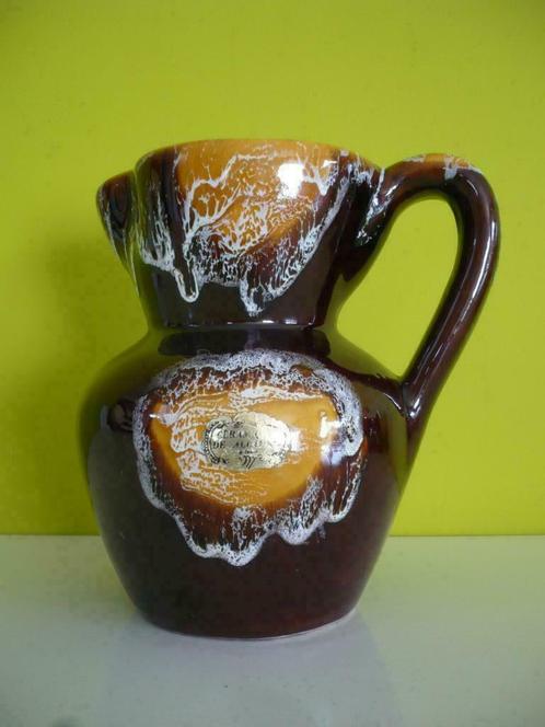 Zeer mooi vintage fat lava kruik / vaas Vallauris, Antiek en Kunst, Curiosa en Brocante, Ophalen of Verzenden