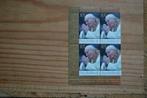 Bloc de 4 timbres Pape Jean-Paul II (Seychelles), Enlèvement ou Envoi, Non oblitéré, Autres pays
