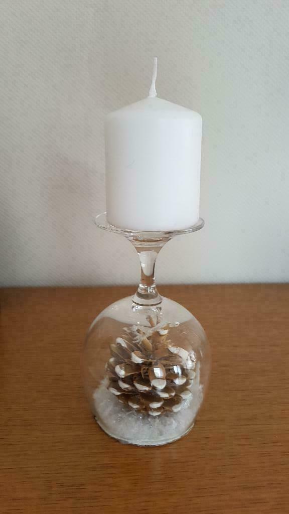 Dennenappels in glas,, Ophalen of Verzenden, Nieuw