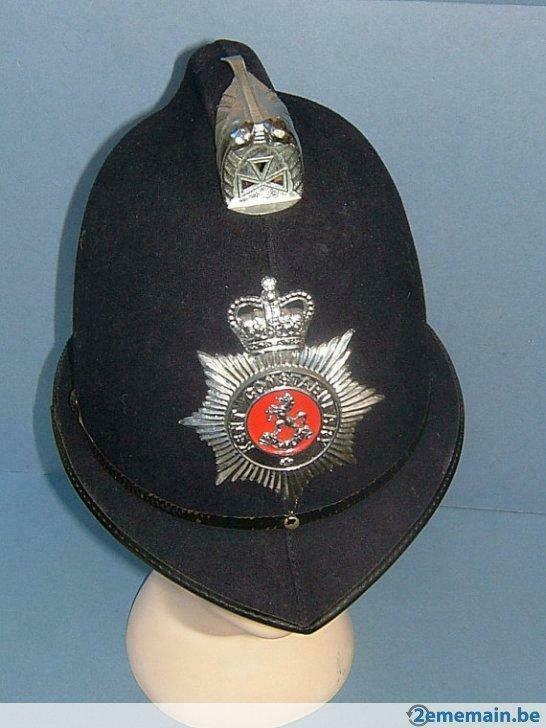 casque de bobbie du kent authentique année -+1970, Verzamelen, Overige Verzamelen, Gebruikt, Verzenden