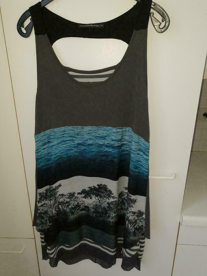 Tunique dame, Kleding | Dames, Blouses en Tunieken, Zo goed als nieuw, Maat 42/44 (L), Grijs, Ophalen of Verzenden