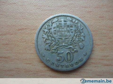 pièce de 50 centavos Portugal 1928 en très bon état, Timbres & Monnaies, Monnaies | Europe | Monnaies euro, Portugal, Enlèvement ou Envoi