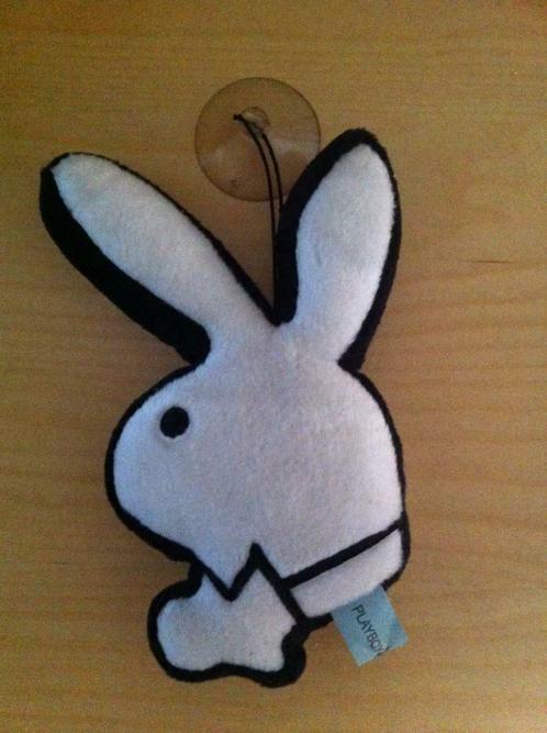 knuffel Playboy konijn met zuignap, Collections, Marques & Objets publicitaires, Utilisé, Autres types, Enlèvement ou Envoi