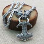 Koningsketting met Viking hanger Mjölnir, Autres matériaux, Avec pendentif, Envoi, Argent