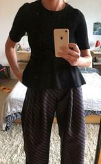 Zwarte peplum top - NIEUW, Ophalen, Nieuw, Maat 38/40 (M)