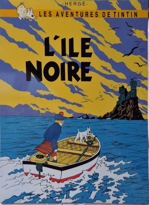 Tintin Laque sur bois l'île noire F61, Collections, Collections Autre, Comme neuf, Enlèvement ou Envoi