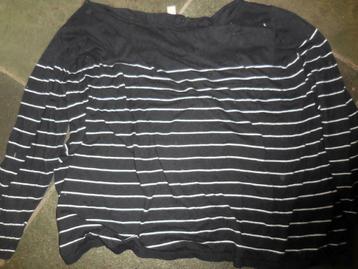 pull femme taille 4XL rayure grande taille, Enlèvement ou Envoi, Porté, Taille 46/48 (XL) ou plus grande