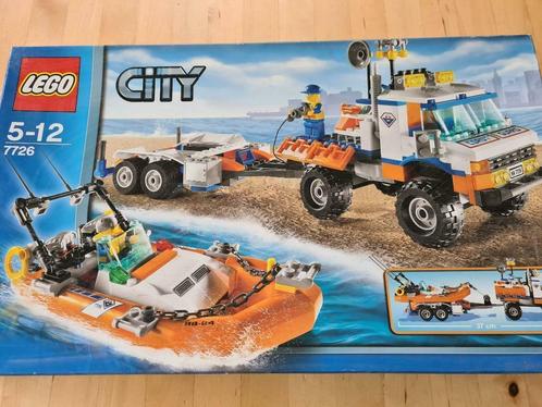 Lego City : Le camion des garde-côtes et son hors-bord 7726, Kinderen en Baby's, Speelgoed | Duplo en Lego, Zo goed als nieuw