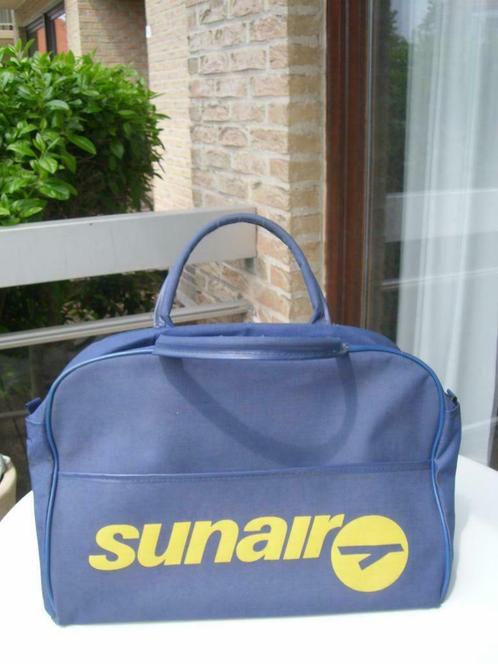 2 sacs publicitaires Sunair, Collections, Marques & Objets publicitaires, Utilisé, Autres types, Enlèvement ou Envoi