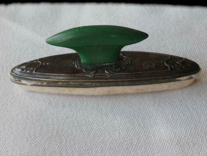 Antiek, zilveren nagelpolijster, Antiek en Kunst, Curiosa en Brocante
