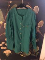 Vintage blauwe blouse gouden ketting, Kleding | Dames, Blouses en Tunieken, Ophalen of Verzenden, Nieuw, Maat 42/44 (L), Blauw