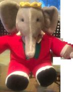BABAR l'éléphant, Kinderen en Baby's, Speelgoed | Knuffels en Pluche, Ophalen, Zo goed als nieuw, Olifant