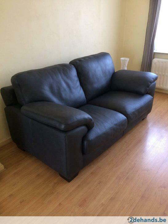 Lederen salon 2-zit en 3-zit, Huis en Inrichting, Zetels | Zetels, Nieuw, Rechte bank, Driepersoons, 200 tot 250 cm, 100 tot 125 cm