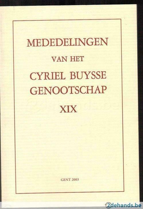 Mededelingen van het Cyriel Buysse Genootschap XIX, Boeken, Tijdschriften en Kranten, Nieuw, Overige typen, Ophalen of Verzenden