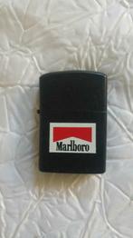 Aansteker Briquet a essence publicitaire Marlboro noir, Briquet, Utilisé, Enlèvement ou Envoi