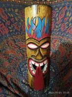 masques Tiki 50 cm en bois d albesia, Antiquités & Art, Art | Sculptures & Bois, Enlèvement ou Envoi