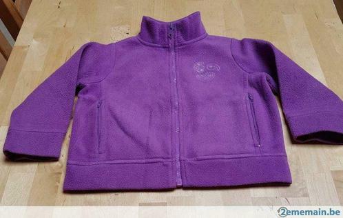 Gilet polaire mauve pour fille 92/98, Kinderen en Baby's, Kinderkleding | Maat 92, Gebruikt, Meisje, Trui of Vest