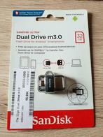 Dual Drive m3.0- (micro USB / USB 3.0) -32GB - nieuw en verp, Telecommunicatie, Nieuw, Overige typen, Ophalen of Verzenden, Overige merken