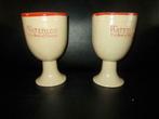 2 stenen bekers bier waterloo, Verzamelen, Ophalen of Verzenden, Nieuw, Glas of Glazen