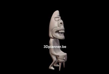 Tupilak | Tupilaq | Hars 3D-geprinte replica Nr. 1 van 7 beschikbaar voor biedingen