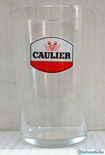 Bier brouwerij glas Caulier proefglas Brussel Laken, Verzamelen, Gebruikt, Ophalen of Verzenden
