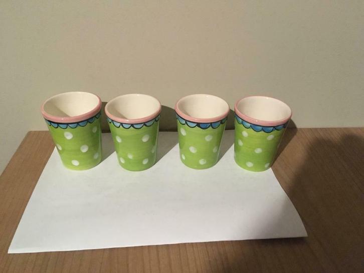 Eierdopjes blond Amsterdam set van 4, Huis en Inrichting, Keuken | Servies, Zo goed als nieuw, Overige typen, Blond Amsterdam