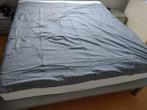 Dekbedovertrek 180x180, met 2 kussenslopen, Huis en Inrichting, Ophalen of Verzenden, Zo goed als nieuw, Grijs, Dekbedovertrek