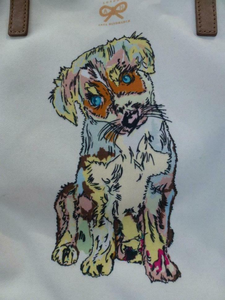 handtas Anya Hindmarch blue label London, Handtassen en Accessoires, Tassen | Damestassen, Gebruikt, Handtas, Overige kleuren