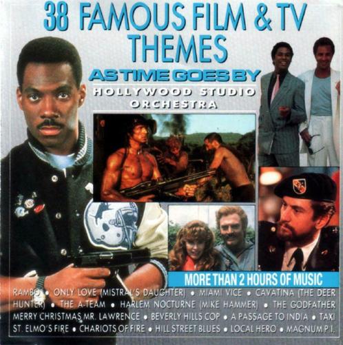 2cd Hollywood Studio Orchestra ‎– 38 Famous Film & TV Themes, CD & DVD, CD | Instrumental, Enlèvement ou Envoi