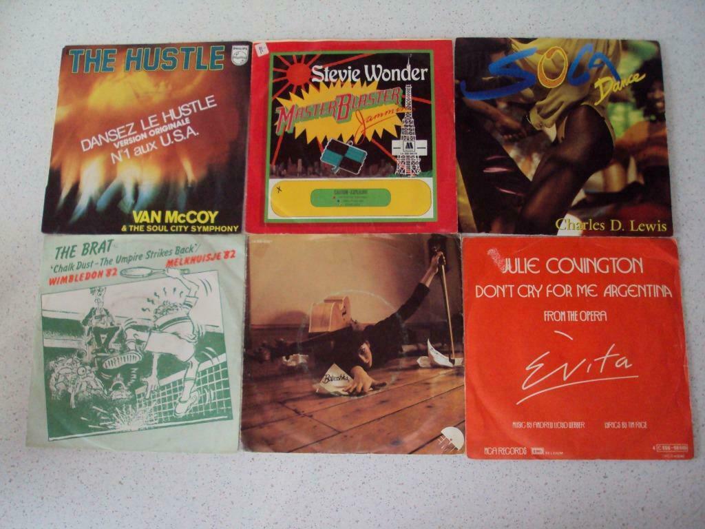 Part 67 - 6 Singles van Van McCoy, Stevie Wonder, Charles D., Cd's en Dvd's, Vinyl Singles, Gebruikt, Single, Pop, 7 inch, Ophalen of Verzenden