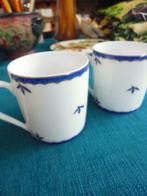 Twee koffietasjes : limoges France, Maison & Meubles, Tasse(s) et/ou soucoupe(s), Autres styles, Enlèvement, Porcelaine