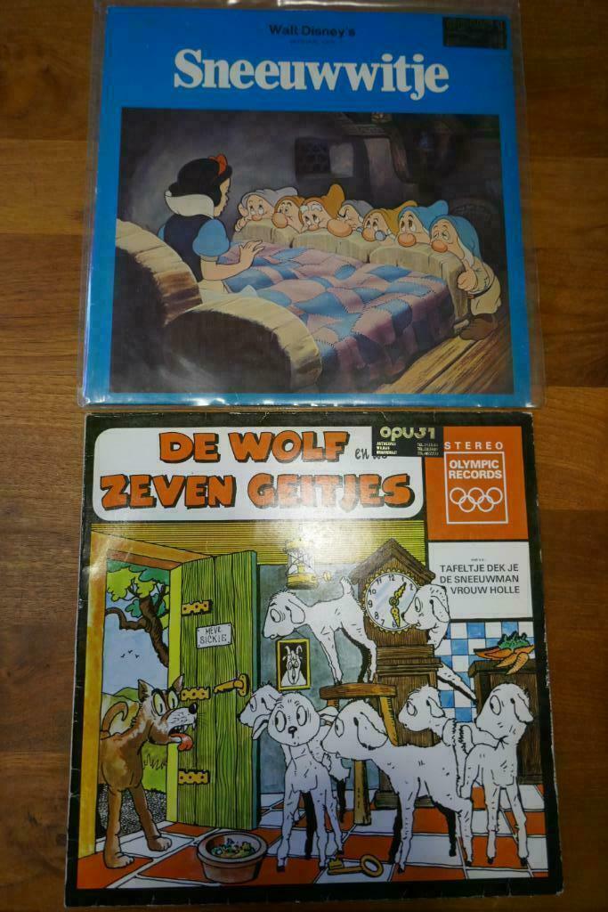 LP's 33t (3 stuks) met Kinderliedjes-Kinderverhalen, Cd's en Dvd's, Vinyl | Kinderen en Jeugd, Overige typen, 3 tot 5 jaar, 6 tot 9 jaar