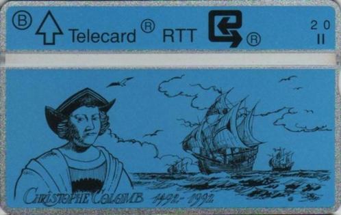 Télécarte Privée Belge P 194 Christophe Colomb, Collections, Cartes de téléphone, Enlèvement ou Envoi