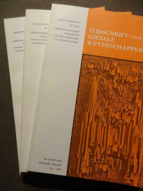 Tijdschrift voor Sociale Wetenschappen 1975 (1-4), Boeken, Wetenschap, Zo goed als nieuw, Sociale wetenschap, Ophalen of Verzenden