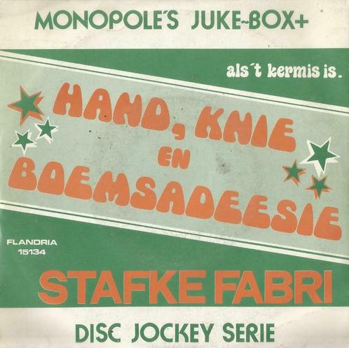 Stafke Fabri – Hand, knie en boemsadeesie / Als ‘t kermis is, CD & DVD, Vinyles Singles, Single, En néerlandais, 7 pouces, Enlèvement ou Envoi