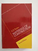 Materials of Construction, Boeken, Gelezen, Geoffrey Taylor, Ophalen of Verzenden, Hoger Onderwijs
