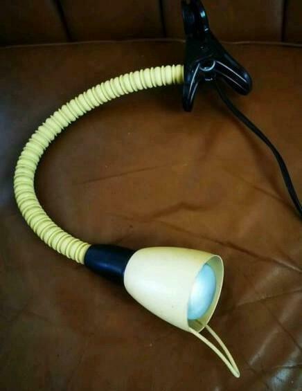 70's vintage knijplamp et vlexibele arm, werkend met knipper, Verzamelen, Retro, Huis en Inrichting, Ophalen of Verzenden