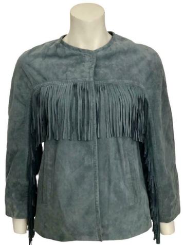 Blazer, veste, cardigan Steven K en daim, daim - FR 38, Taille 38/40 (M), Comme neuf, Bleu, Manteau