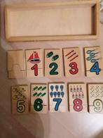 Houten puzzel met cijfers van 0 tot en met 9, Van hout, Minder dan 10 stukjes, Gebruikt, 2 tot 4 jaar